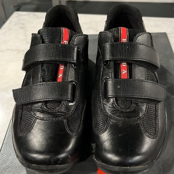Prada leather sneakers - Picture 2 of 5